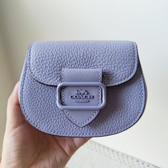 Coach Light Purple Leather Crossbody Bag - Picture 6 of 12